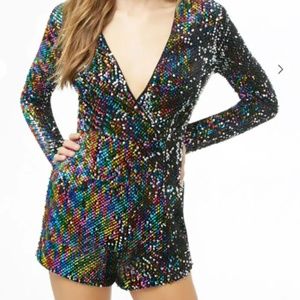 New  Multicolor Sequin Jumper/romper